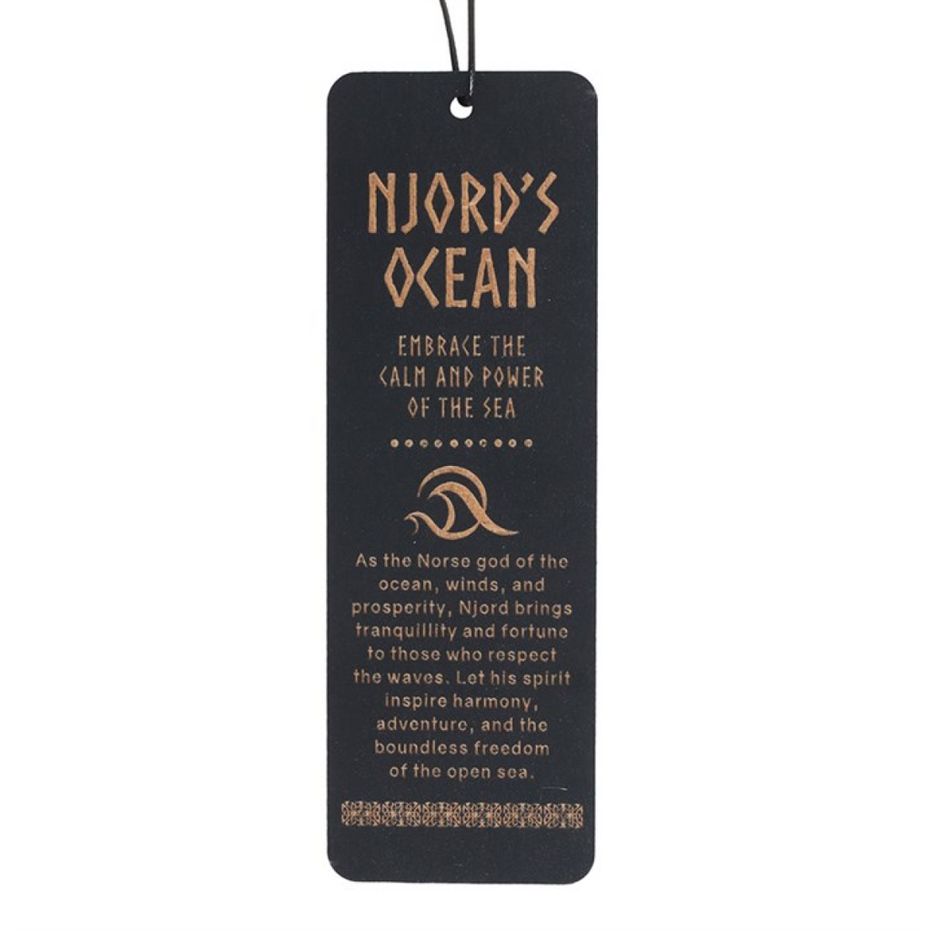 Njord's Ocean Wooden Bookmark