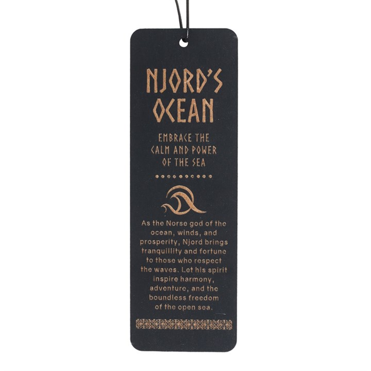 Njord's Ocean Wooden Bookmark