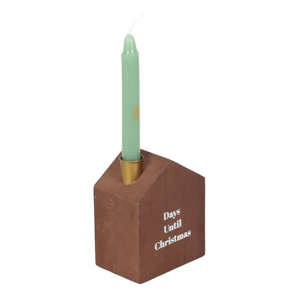 Set of 24 Mini Advent Candles with Holder